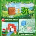 200PCS Magnetic Blocks, Magnetic Building Cube Toys for Kids, STEM Montessori Stacking, Sensory Education Toys for Toddlers Building World Set, Christmas Birthday Gifts for Kids Age 3 4 5 6 7 8 9 10