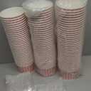 100 Pack Gingham Ice Cream Cups with Plastic Spoons 12oz Disposable Red and White Checkered Paper Bowls Plaid Picnic Snack Cups for Dessert Cold Food Pizza BBQ Camping Summer Party Supplies(Red)