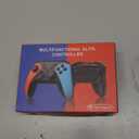 Wireless Switch Controller for Nintendo Switch/Switch 2/Lite/OLED Controller, Switch Controller with a Mouse Touch Feeling on Back Buttons, Extra Switch Pro Controller with Wake-up,Programmable, Turbo Function (Red+Blue)