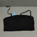 Bandeau Bikini Tops for Women - Strapless Swim Top Bathing Suit Tube Swimsuit Tops (Medium, Black)