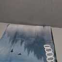 Riyidecor Small Stall Mountain Shower Curtain 36Wx72H Inch Green Rv Single Rustic Foggy Misty Nature Pine Tree Scenery Woodland Mens Bathroom Decor Fabric Polyester Waterproof 7 Pack Hooks