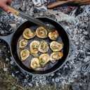 Lodge Seasoned Cast Iron Skillet 13.25 Inches - PFAS-Free, Non-Toxic Cookware - Use with an Oven, Stove, Grill, or Campfire - Naturally Non-Stick & Oven Safe