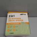 16oz 2-in-1 Oil Dispenser and Sprayer Set of 2 - Olive Oil Spray for Kitchen, Cooking, and Grilling - Pour and Spray Bottle, Ideal Kitchen Gadget