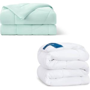 Bedsure 1 King Duvet Insert and 1 King Cooling Comforter