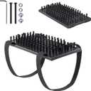 Truck Step Mounted Brush, Heavy Duty Boot Brush Cleaner, Universal Boot Scrubber Dirt-Removal Accessories for RVs, SUVs, Camper Vans, Trucks & Semis