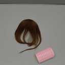100% human hair bangs clip 6# clip-in bangs extensions fake bangs wig with sideburns curved bangs suitable for daily wear