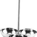 Snack Stand with Bowls Snack Serving Bowl Candy Appetizer Nuts Buffet Condiment Server 3 Compartment Condiment Serving Bowl, A