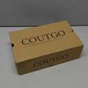 Coutgo Womens Slingback High Heels Bow Closed Pointed Toe Lace Patchwork Party Dress Shoes, Size 9