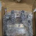 Probrico Interior Passage Lever Matte Black, Keyless Hall and Closet Door Handle Heavy Duty Indoor Hardware with Square Panel, Left or Right Handing (1 Pack)