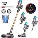 Cordless Vacuum Cleaner 550W/45Kpa, Stick Vacuum Cleaners 60 Mins Max Runtime with Charging Dock, Self-Standing Handheld Vacuum with Touch Display, 6-in-1 Vacuum Cleaner for Carpet/Hard Floor/Pet Hair