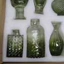 RUCKACE Bud Vases in Bulk 22 Green Glass Small Vases Flower Vase Bulk for Centerpiece Table Wedding Decorations Home Decor Party(Gradient Green 22 Pack)