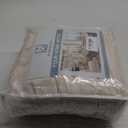 H.VERSAILTEX Sofa Cover 2 Piece T Cushion Armchair Slipcovers Thick Velvet Couch Cover Furniture Protector Stretch T Cushion Sofa Covers for 1 Cushion Couch with 1 Individual T Cushion Covers, Ivory