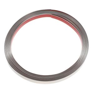 FELTECHELECTR 1roll Stainless Steel Peel and Stick Molding Trim Self-Adhesive Wall Sealing Strip for Decor and Versatile Trim for Walls Doors Tiles and More