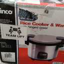 Winco Commercial-Grade Electric Rice Cooker with Hinged Cover, 30 Cup