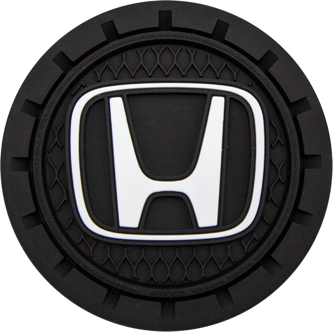 Plasticolor 000675R01 Honda Auto Car Truck SUV Cup Holder Coaster 2-Pack , black