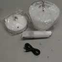 KDG Modern Cordless Small Table Lamps, Outdoor Portable Shower Waterproof LED Dimmable Desk Lamp, 4000mAh Rechargeable Battery Operated Lighting for Restaurant, Bedroom, Bathroom, Night Light (White)