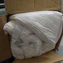 ELEMUSE 1300 GSM Overfilled Mattress Topper Queen with Baffle Box Design,Extra Thick Cooling Pillow Top Pad, 400TC Cotton Cover, Plush & Support Snow Down Alternative, White (King Size)