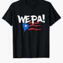 Wepa Bandera Puerto Rico Flag Hand Lettering T-Shirt, S