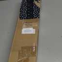 2 Pack Wood Curtain Rods for Windows 30 to 56 Inch, Adjustable Decorative 1'' Heavy Duty Metal Curtain Rod with Modern Faux Wood Grain Finials, Rustic Farmhouse Bedroom Boho Drapery Pole