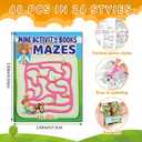 chiazllta 192 PCS Mini Activity Books for Kids Party Favors Age 4-12 Bulk Activity Books Include Mini Coloring Book Mazes Dot to Dot Word Search Word Scramble Goodie Bags Stuffers Classroom Activities