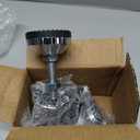 Heavy Duty Leveling Feet, Machine Leveling Feet 2.36" Dia Base, Leg Leveler M12 Thread, 1300 Lb Capacity, Capacity for Machine, Workbench, Cabinet, More (D60 x M12 x H50, 4 Pack, Black)