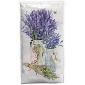 Mary Lake-Thompson Herb Jar with Lavender Flour Sack Dish Towel