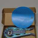 Jar Opener for Weak Hands, Seniors with Arthritis, 5 in 1 Multi Function Bottle Opener Lid Opener For Arthritic Hands with Non Slip Rubber Jar opener Gripper Pad(blue)