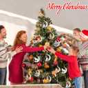 3 x Christmas Tree Decorations, Acrylic Christmas Tree Ornaments, Double-Printed Animal Hanging for Christmas Tree, Home Decor, Children's Gifts (Rabbit)