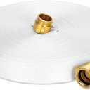 Ungraded Fire Hose 1.5 Inch(1-1/2" ID) x 100FT,M × F NST/NH Brass Couplings