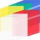100 Pack Plastic Document Folders Colored Clear File Folders Plastic Pockets Sleeves Letter Size 8.7 x 12.2 Inches A4 Assorted Colors for Office Supplies (Multicolor)