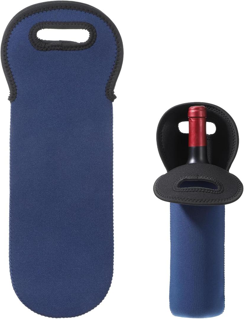 Wine Tote Bag Wine Bottle Carrier Neoprene Wine-Bottle Carry Tote Portable Single Wines Bottles Travel Protector Bags Wine-Sleeves for Travel Insulated Wines Bag for Beer Water Bottles