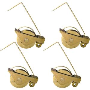 4 Pack 1-1/4 in. Sliding Screen Door Wheels Replacements Tension Spring Rollers with Concave Steel Ball Bearing Rollers Fits for Arcadia Style Rollers, Replaces B 515, B 714