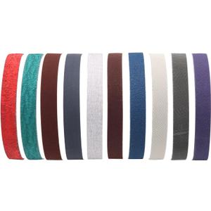 40-Pack 1/2" x 18" Sanding Belts,4 Each of 40/80/120/240/400/600/800/1000/2500/5000 Grits 1/2 x 18 Inch Sander Belts for Air File Belt Sander, Woodworking, Metal Polishing, Derusting (1/2x18 inch, Assortment)