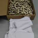 Thyle 36 Sets Elephant Friendship Ornaments with Story Cards White Velvet Bags Elephant Sister Gifts for Women Wooden Sisterhood Christmas Ornaments Gifts for Friends