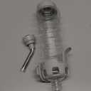 Vannon Dog Water Dispenser for Cage, 34oz Auto Feeding Crate Water Bottle for Dogs, Cats & Rabbits, Pet Nozzle Diameter: 12mm, BPA Free, Grey