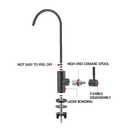 BlueBay Kitchen Drinking Water Faucet,100% Lead-Free for Non-air Gap Water Filtration System. High Grade Stainless Steel 304,Fits Most Reverse Osmosis Faucet (RO) (Brushed Nickel)