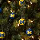 foco NCAA Team Logo 12-Pack Ball Hanging Tree Holiday Ornament Set