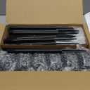 Ensenior 12-Pack Solar Lights Outdoor, 14.17" Auto ON/Off 6500K LED Solar Garden Lights for Pathway, Yard, Patio, Walkway, Planter, Waterproof, Energy-Efficient Landscape Lighting (Cool White)