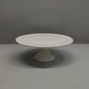 Kootek White Cake Stand, 10 x 10 Inches Porcelain Cake Plate Cake Pedestal Stand Display Dessert Stand for Party, Wedding, Birthday, Baby Shower