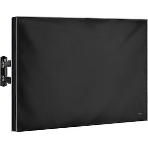 Garnetics Outdoor TV Cover 50 Inch Waterproof, Weatherproof TV Enclosures with Smart Shield Screen Protectors, Ideal for Outdoor Use, Moving, and Storage - Black