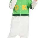 LABULA Unisex Adult Onesie Animal Pajamas Halloween Cosplay Sleepwear (Small, 97whitegreen)