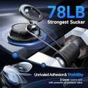 Car Phone Holder for Magsafe [78+LBS Strongest Suction & 2400gf Magnetic] 360 Adjustable Car Phone Mount, Phone Holders for Your Car for iPhone 17 Pro Max 16 15 14 13 12 Air Plus (Carbon Fiber)