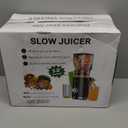 Juicer Machines, Cold Press Juicer with 5.8" Wide Feed Chute, 300W Slow Masticating Juicer for Whole Fruits & Vegetables, High Juice Yield, Easy to Clean, BPA Free Juice Extractor Machine