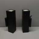 BesLowe 2-Pack Outdoor Wall Lights, LED Up and Down Lights Outdoor, Modern Wall Sconces Porch Light, Black Exterior Lighting Fixtures Wall Mount, Outside Lights for House Front Door Garage, 3000K