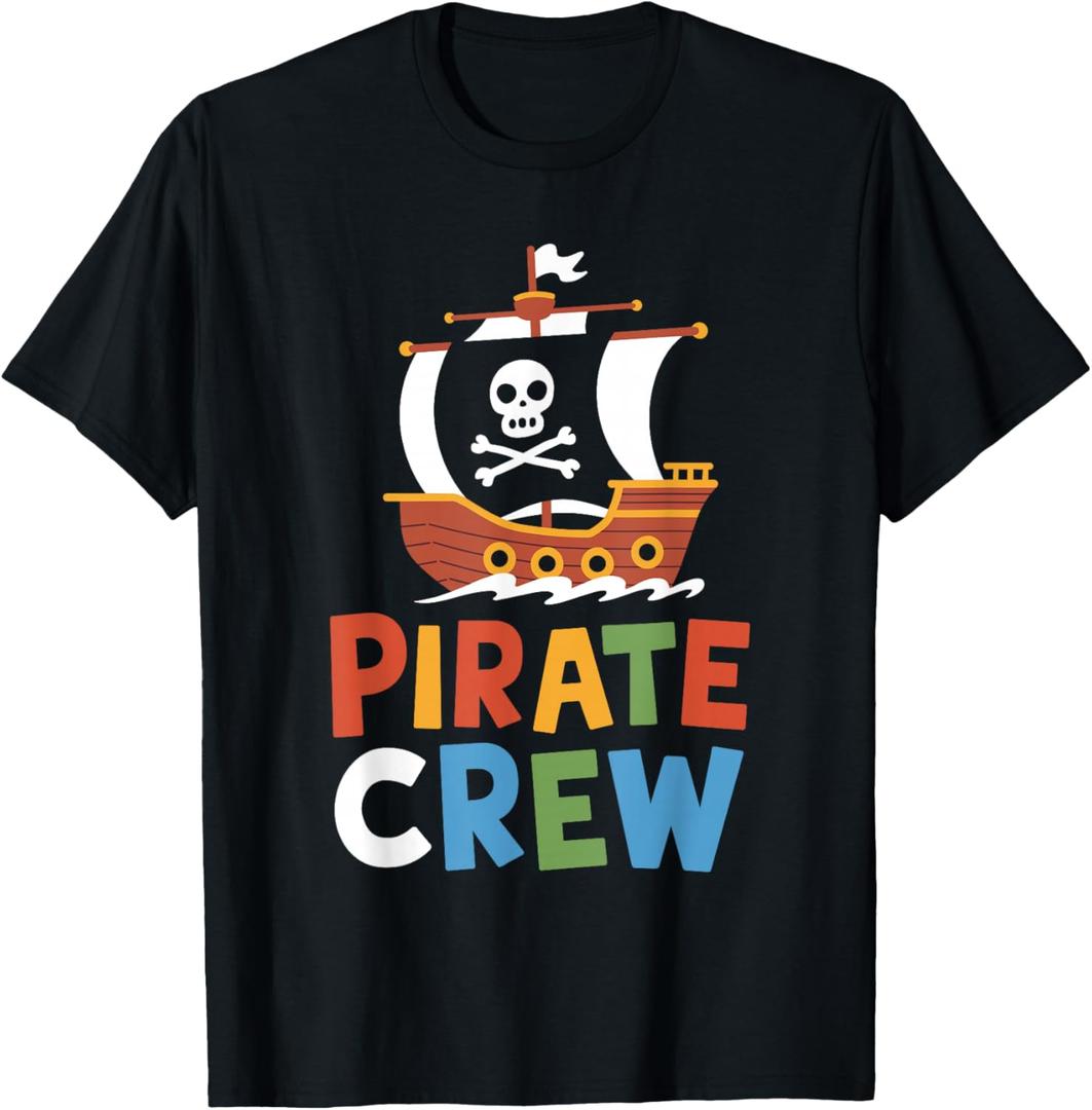 Pirate Crew Fun Group Matching Pirate Squad T-Shirt, 4T
