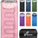 Sportneer Sleeping Bag for Adults & Kids, Cold Weather & Warm Waterproof Camping Sleeping Bag, Compact Portable for Camping Hiking & Travel 3.3lbs, 50-80℉