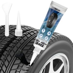 Tire Repair Glue, 50ML Professional Black Rubber Cement for Car & Motorcycle Sidewall Fix, Strong Bonding & Waterproof