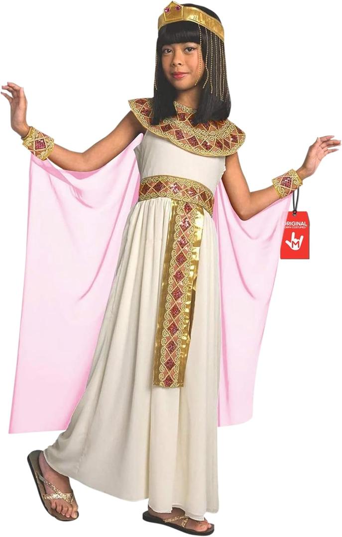 Morph Pink Cleopatra Costume for Girls, Egyptian Dress, Greek Goddess Costume for Kids, Halloween Costumes for Girls (Small) Morph Pink Cleopatra Costume for Girls, Egyptian Dress, Greek Goddess Costume for Kids, Halloween Costumes for Girls (Small)