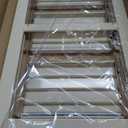 GameGem 4 Step Ladder, Aluminum Folding Step Stool with Anti-Slip Sturdy and Wide Pedal, Lightweight Portable Stepladder for Home and Kitchen Use Space Saving, 330 lbs, Chocolate White