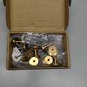 10 Pack Champagne Bronze Cabinet Knobs 1-1/5 Inch(30mm) Single Hole Cabinet Pulls Round Kitchen Cabinet Knobs Drawer Knobs